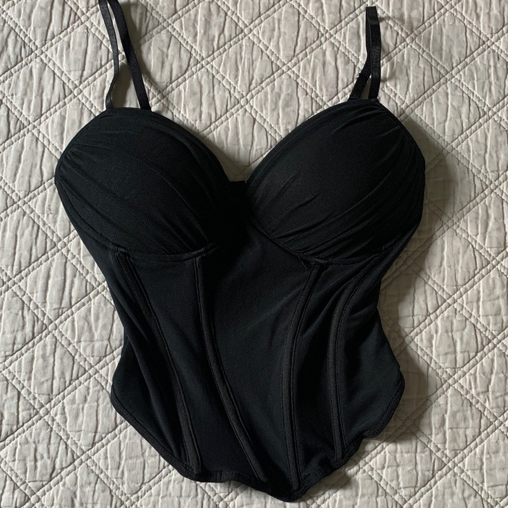 Windsor Black Corset Top